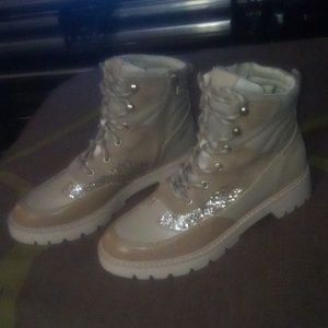 dolce Vita glitter combat winter boots